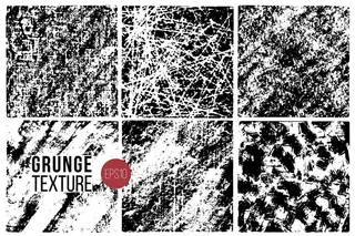 垃圾纹理集。背景。设计用单色抽象纹理表面。