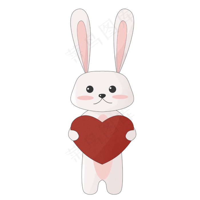 七夕情人节兔子