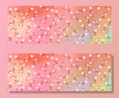 清新简约粉色花朵底纹