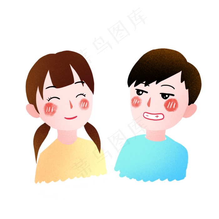 情人节七夕情侣微笑(3543X4724(DPI:150))psd模版下载