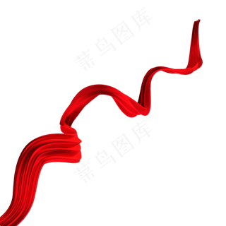 国庆节红色飘带图片