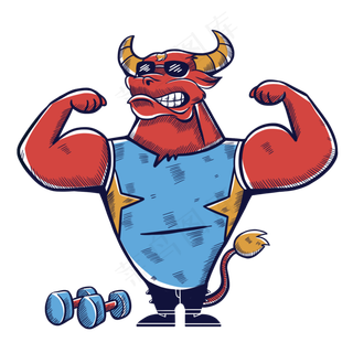 2021牛年嘻哈潮牛健身