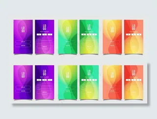 手机登录和注册，背景丰富多彩