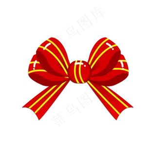 元旦圣诞红色装饰蝴蝶结