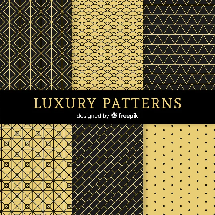 几何奢华图案包eps,ai矢量模版下载