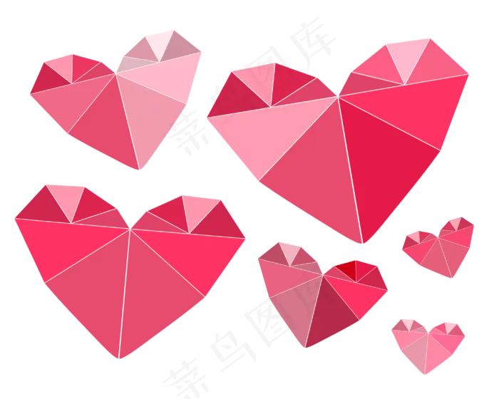 七夕节爱心配图(4000X3200(DPI:300))psd模版下载
