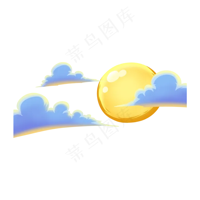 中秋月亮云朵(2000X2000(DPI:300))psd模版下载