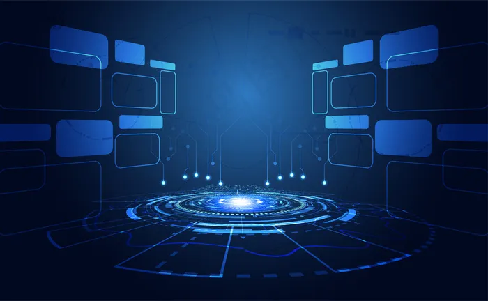 蓝光科技背景eps,ai矢量模版下载