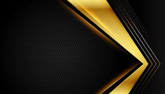 黑色和深色的优质金色线条