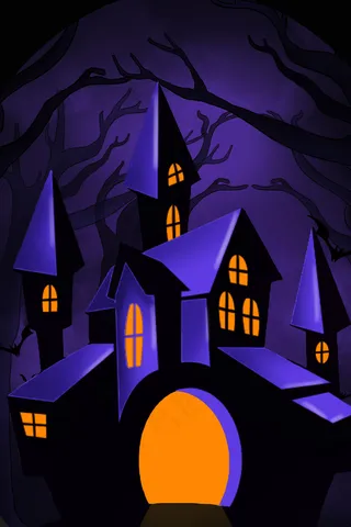 万圣节惊悚骷髅平面广告