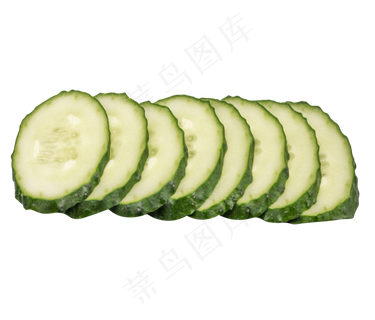 黄瓜实物切片