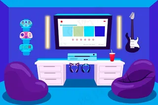 卡通游戏室插图