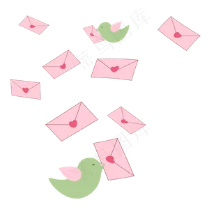 七夕情人节情书手绘装饰