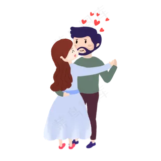 七夕情侣跳舞手绘 七夕情侣跳舞手绘