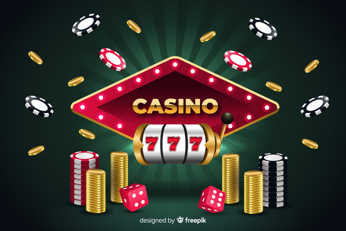 现实风格的赌场背景