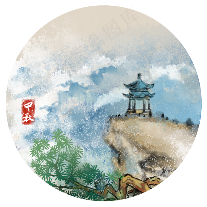 江边观潮中秋习俗