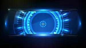 蓝光科技的抽象未来背景科幻画面hud ui