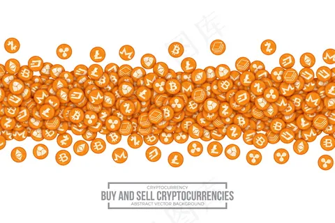 买卖加密货币概念矢量图 买卖加密货币概念矢量图