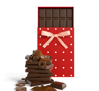 矩形块巧克力礼品盒
