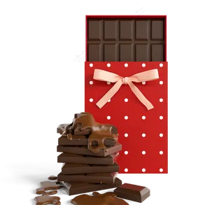 矩形块巧克力礼品盒