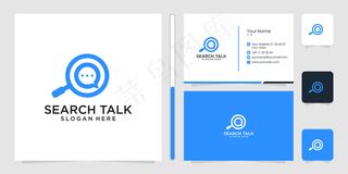 搜索谈话标志设计和名片