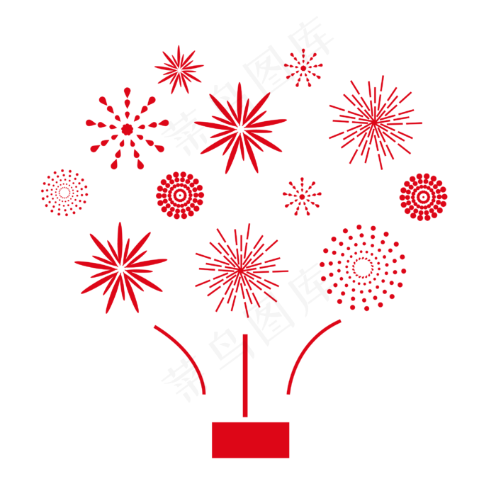 新年喜庆放烟花