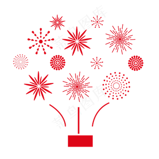 新年喜庆放烟花