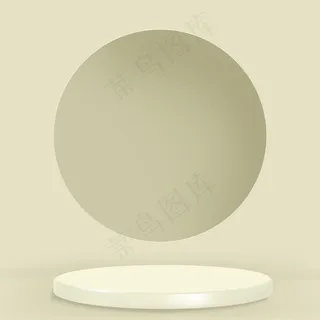 显示讲台 3d 渲染最小绿色产品背景 显示讲台 3d 渲染最小绿色产品背景