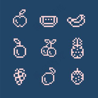 混合像素化水果的收集