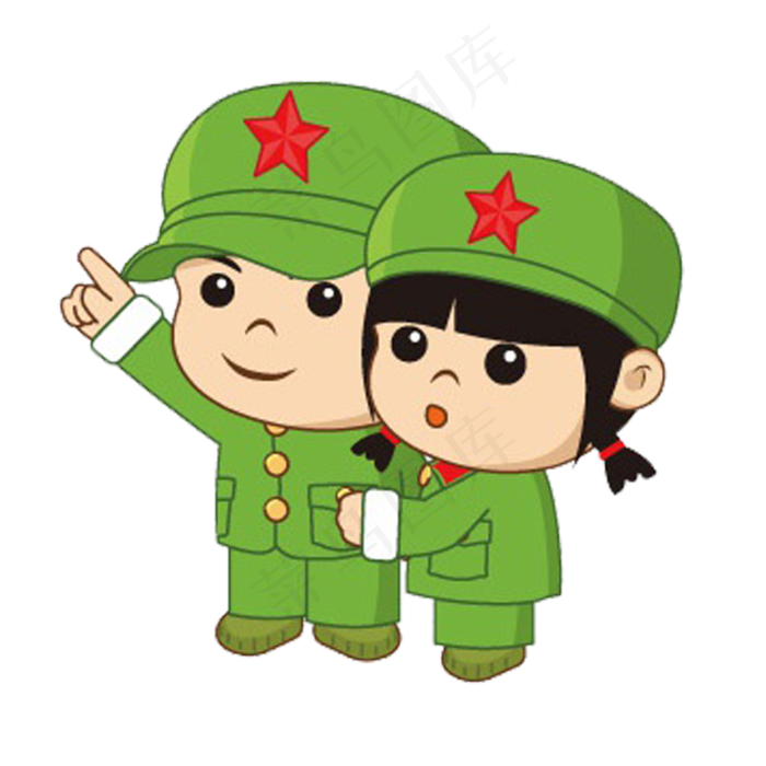 卡通军人|军人