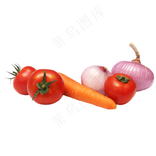 番茄萝卜洋葱实物