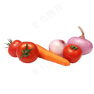 番茄萝卜洋葱实物