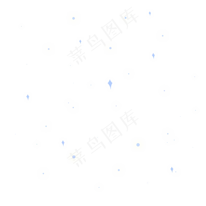 蓝色梦幻七夕情人节星星(2000X2000(DPI:300))psd模版下载