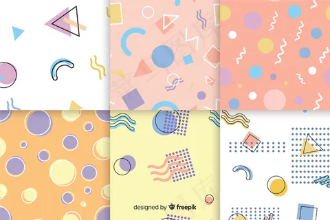 孟菲斯图案系列背景 孟菲斯图案系列背景