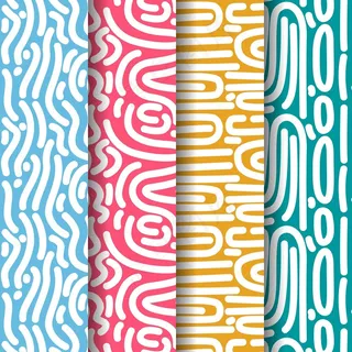 曲线无缝图案模板