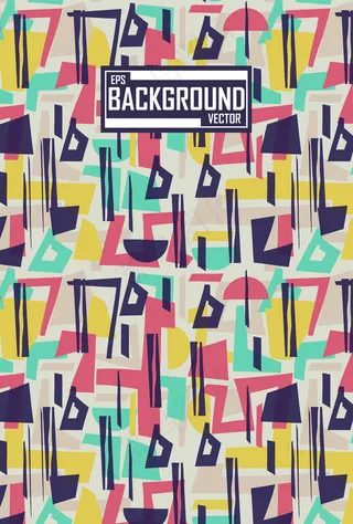 具有几何概念的抽象图案