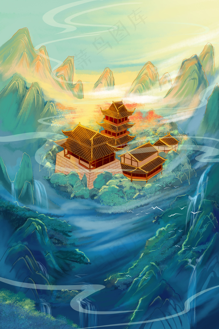 2021年福牛迎春高清背景