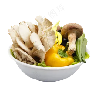 一碗新鲜蔬菜