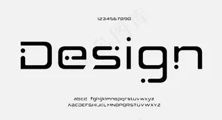 未来字体创意现代字母字体