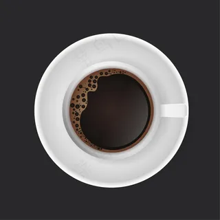 咖啡饮料。一杯深色背景的咖啡。现代艺术。