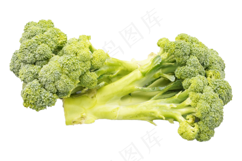 交叉绿色西兰花