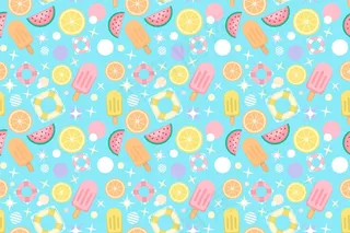 用于缩放的夏季图案背景