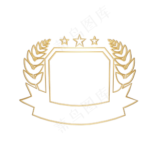 星星立体徽章装饰