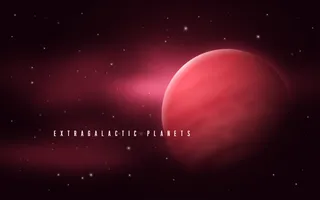 深空科幻抽象气态巨星云矢量图。