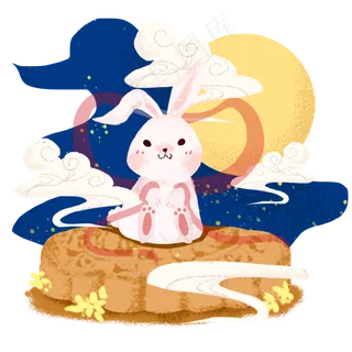 月饼上的嫦娥兔 月饼上的嫦娥兔