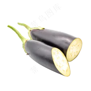 切断茄子蔬菜