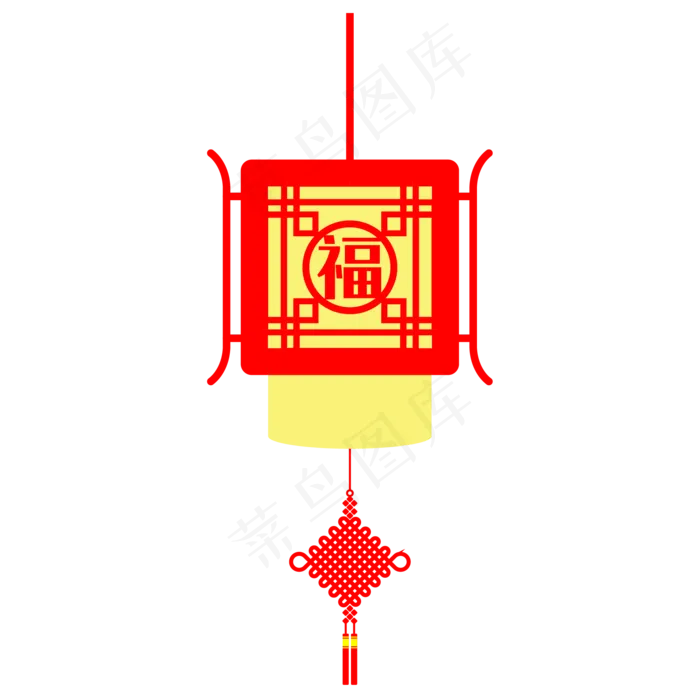 中秋节方形灯笼(2000X2000(DPI:300))ai矢量模版下载