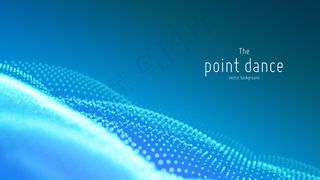 矢量抽象粒子波，浅景深点阵列