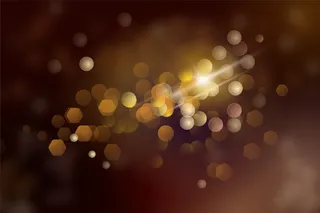 暗背景上的Bokeh灯光效果