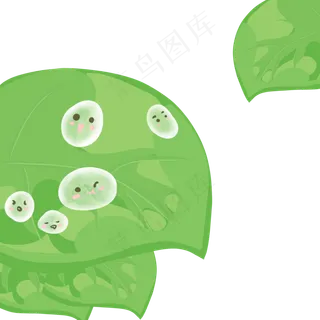 卡通手绘二十四节气白露